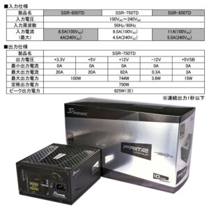 高性能流体動圧軸受を使用した135mmFDBファン搭載で静音性の高いATX電源を実現